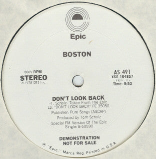 Boston : Don't Look Back/The Journey (12", Single, Promo, Pit)