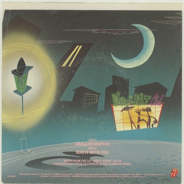 The Rolling Stones : Harlem Shuffle (7", Single, Styrene, Car)