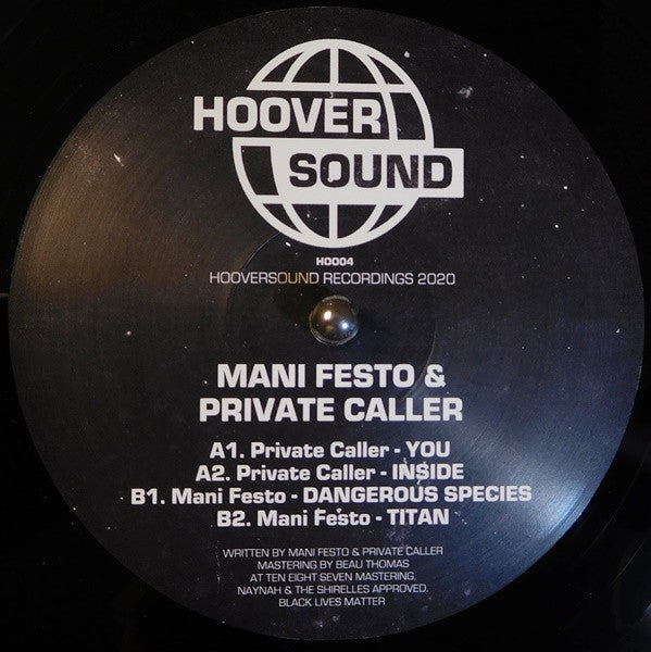 Private Caller & Mani Festo : Hooversound Presents: Private Caller & Mani Festo (12", EP)