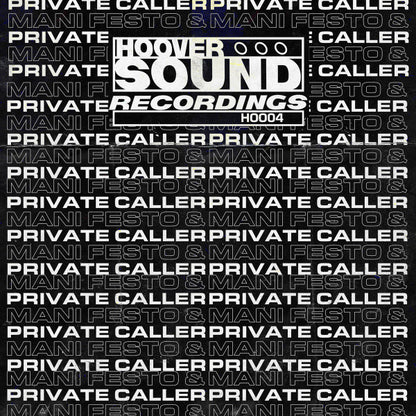 Private Caller & Mani Festo : Hooversound Presents: Private Caller & Mani Festo (12", EP)