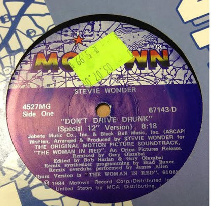 Stevie Wonder : Don't Drive Drunk (12")