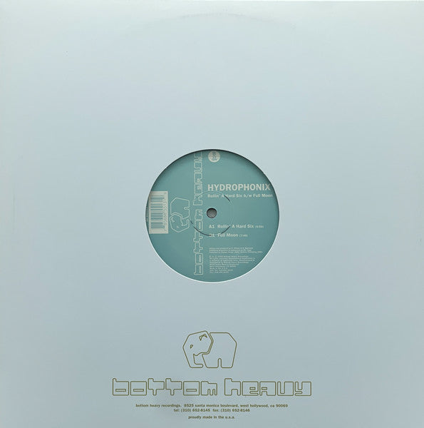 Hydrophonix : Rollin' A Hard Six / Full Moon (12", Single)