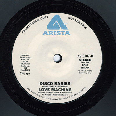The Love Machine : Disco Babies (7", Promo)