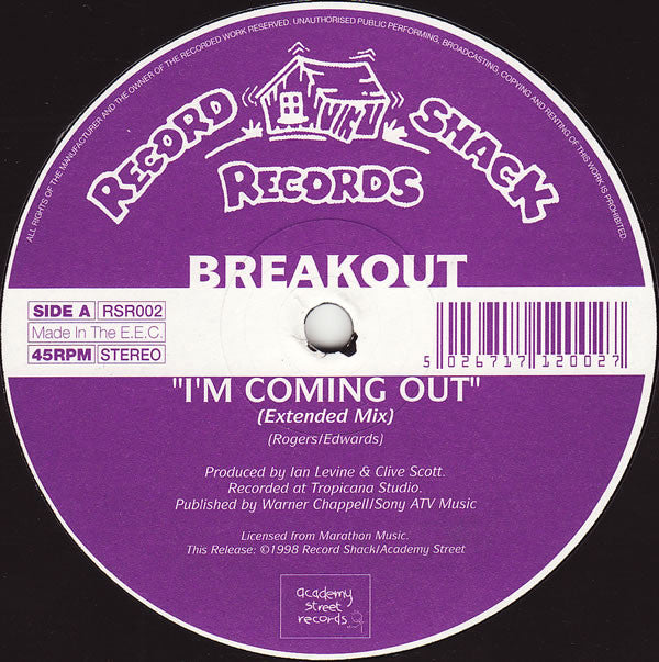 Breakout (3) : I'm Coming Out (12")