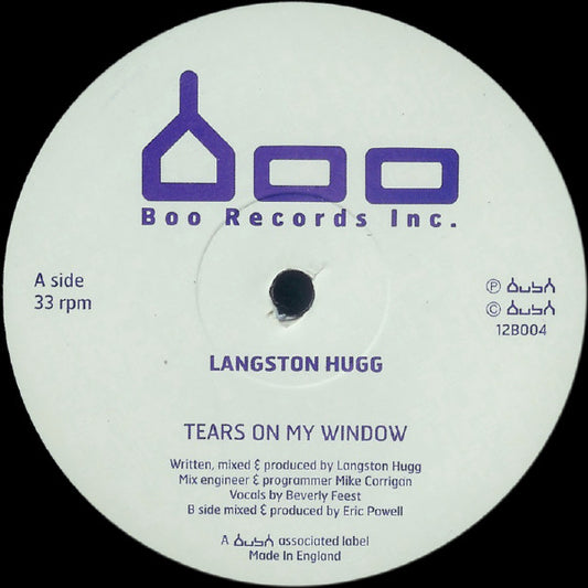 Langston Hugg : Tears On My Window / High On High (12")