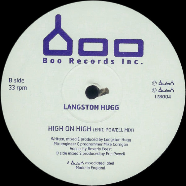 Langston Hugg : Tears On My Window / High On High (12")