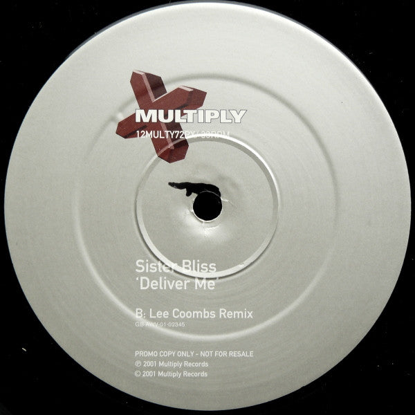 Sister Bliss : Deliver Me (12", Promo)