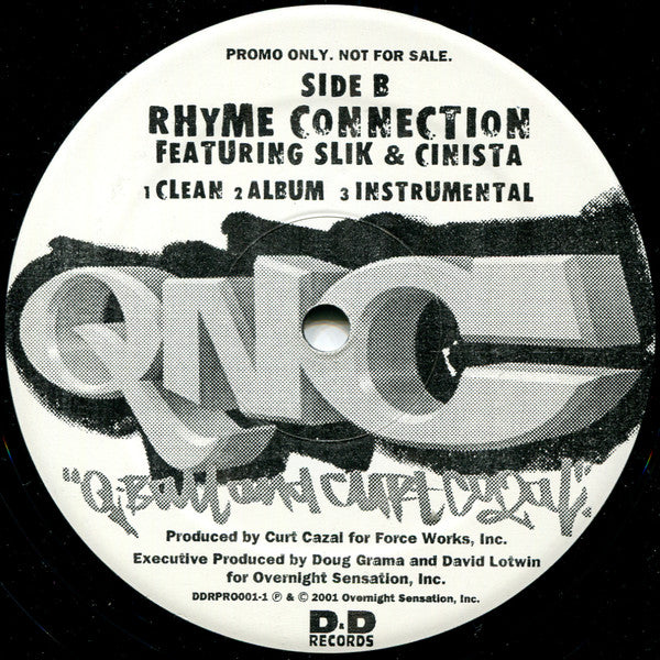 Q Ball & Curt Cazal : Gotta Give / Rhyme Connection (12", Promo)