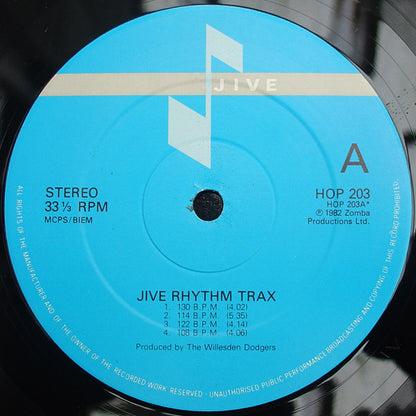 Willesden Dodgers : Jive Rhythm Trax (LP, Album)