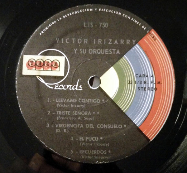 Victor Irizarry Y Su Orquesta : Victor Irizarry Y...Su Orquesta (LP, Album)