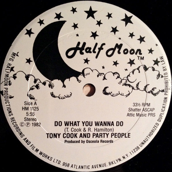 Tony Cook And Party People* : Do What You Wanna Do (12")