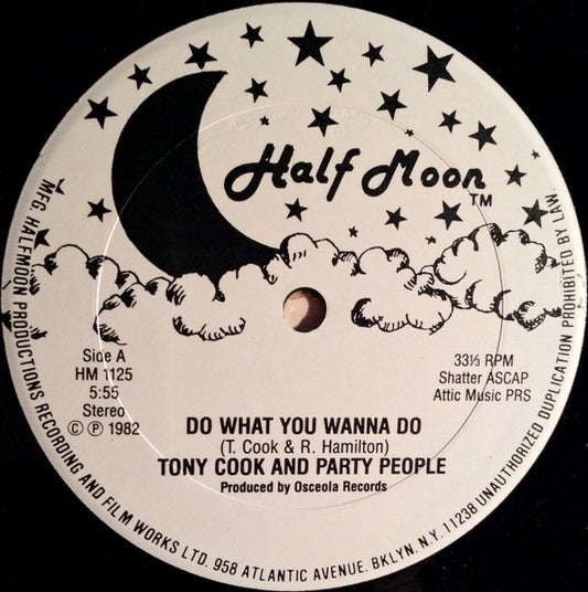 Tony Cook And Party People* : Do What You Wanna Do (12")