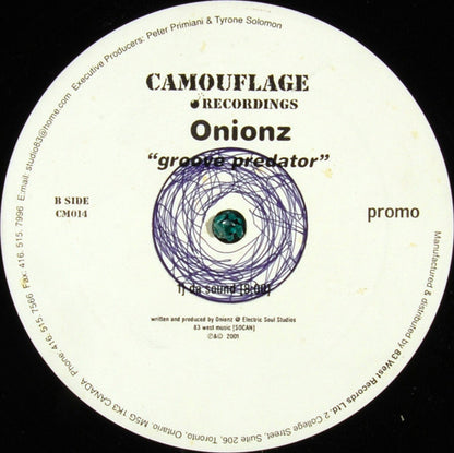 Onionz : Groove Predator (12", Promo)
