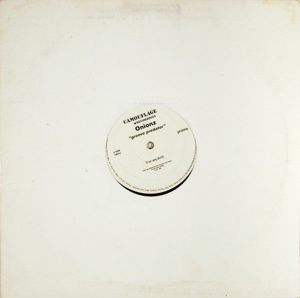 Onionz : Groove Predator (12", Promo)