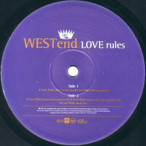 Westend* : Love Rules (12")