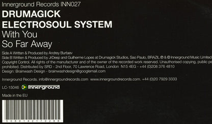 Electrosoul System / Drumagick : With You / So Far Away (12")