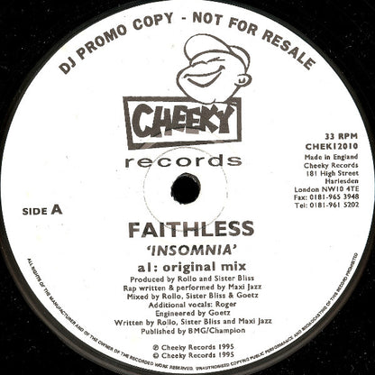 Faithless : Insomnia (2x12", Promo)