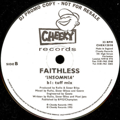 Faithless : Insomnia (2x12", Promo)