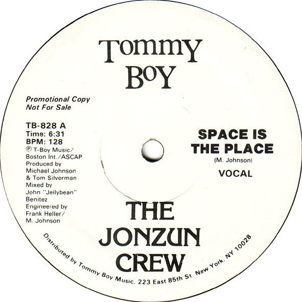 The Jonzun Crew : Space Is The Place (12", Promo)