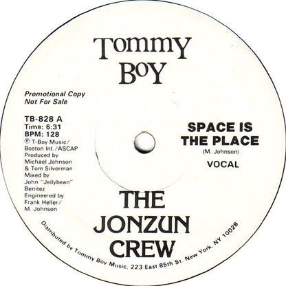 The Jonzun Crew : Space Is The Place (12", Promo)
