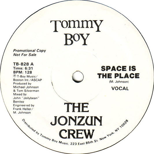 The Jonzun Crew : Space Is The Place (12", Promo)
