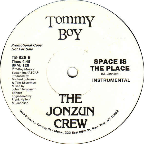 The Jonzun Crew : Space Is The Place (12", Promo)