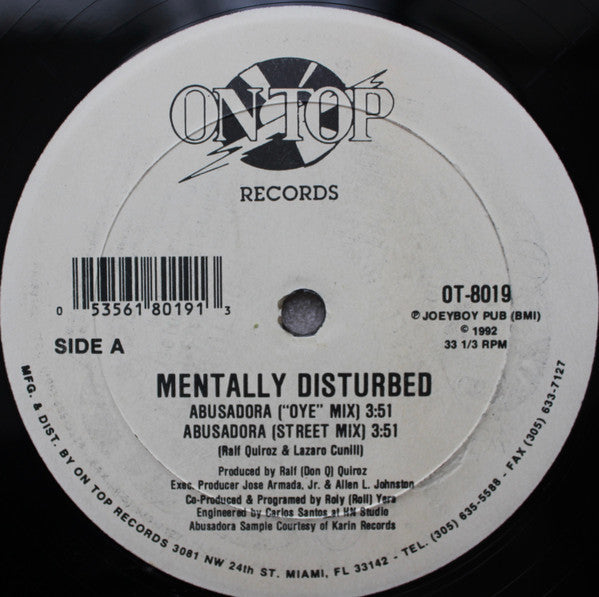 Mentally Disturbed : Abusadora (12")