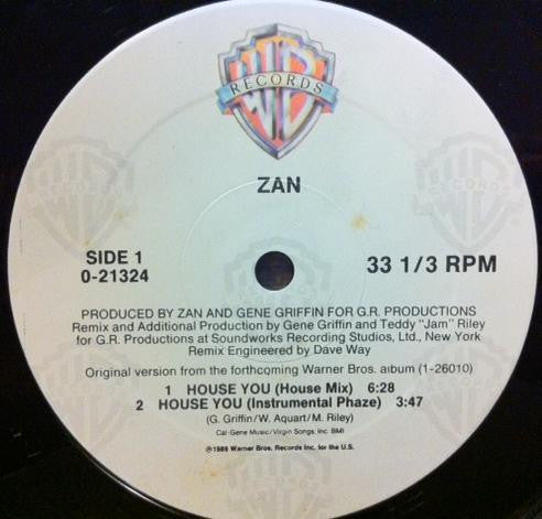 Zan : House You (12", Maxi)