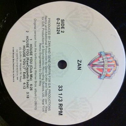 Zan : House You (12", Maxi)