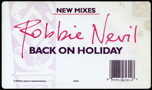 Robbie Nevil : Back On Holiday (New Mixes) (12")