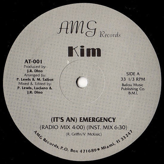 Kim (33) : (It's An) Emergency (12")