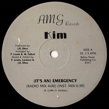 Kim (33) : (It's An) Emergency (12")