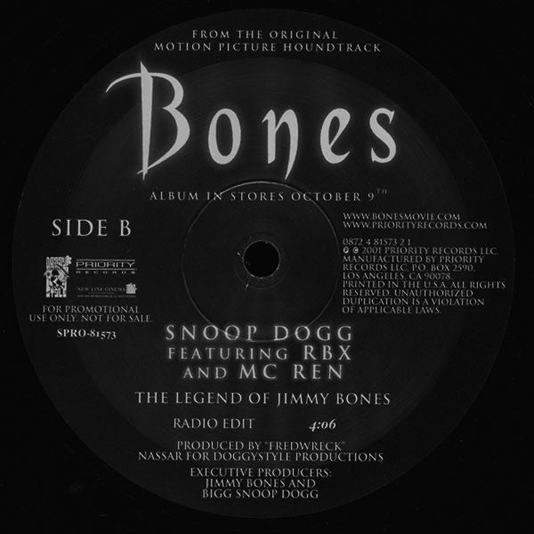 Latoiya Williams* / Snoop Dogg Featuring RBX And MC Ren : The Ballad Of Jimmy Bones / The Legend Of Jimmy Bones (12", Promo)