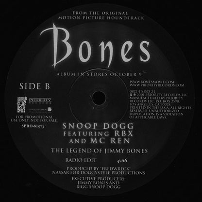 Latoiya Williams* / Snoop Dogg Featuring RBX And MC Ren : The Ballad Of Jimmy Bones / The Legend Of Jimmy Bones (12", Promo)