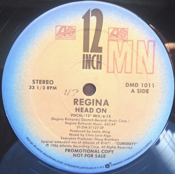 Regina (2) : Head On (12", Promo)
