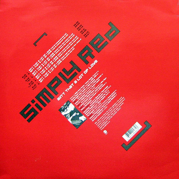 Simply Red : Ain't That A Lot Of Love (2x12")