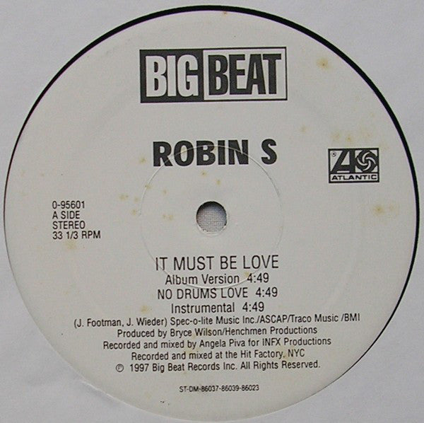 Robin S. : It Must Be Love (12")