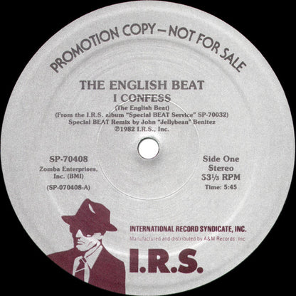 The English Beat* : I Confess (Special Dance Mix) (12", Single, Promo)