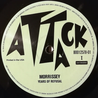 Morrissey : Years Of Refusal (LP, Album)