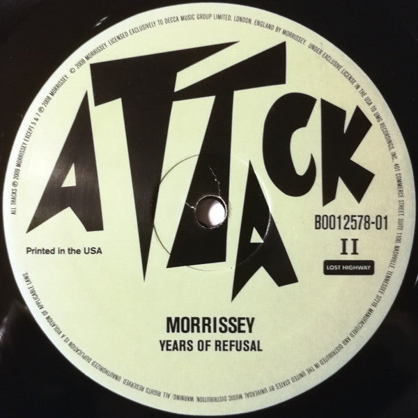 Morrissey : Years Of Refusal (LP, Album)
