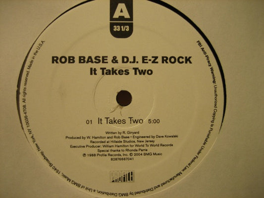 Rob Base & D.J. E-Z Rock* : It Takes Two (12", RE)