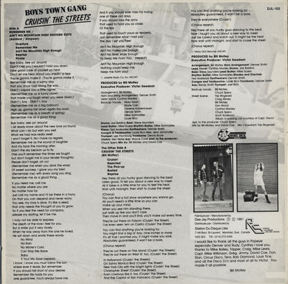 Boys Town Gang : Cruisin' The Streets (12")