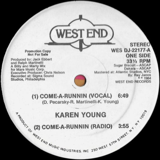Karen Young : Come-A-Runnin (12", Promo)