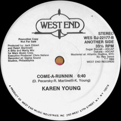 Karen Young : Come-A-Runnin (12", Promo)
