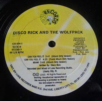 Disco Rick And The Wolf Pack (3) : Can You Feel It (12")