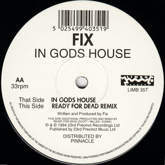 Fix (3) : In Gods House (12")