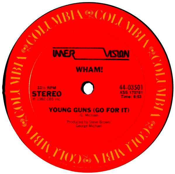 Wham! : Young Guns (Go For It) (12")