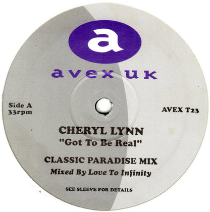 Cheryl Lynn : Got To Be Real / Guarantee For My Heart ('96 Remixes) (12")