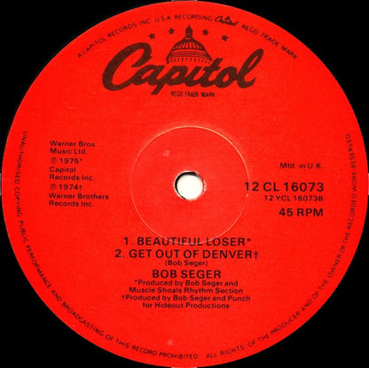 Bob Seger & The Silver Bullet Band* : Till It Shines (12")