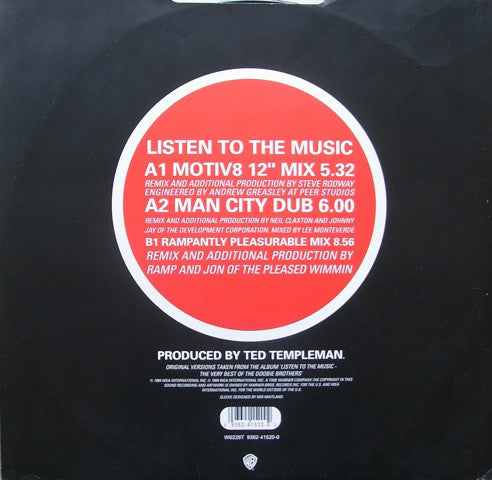 The Doobie Brothers : Listen To The Music (12", Single)